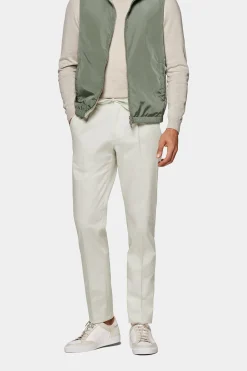 SUITSUPPLY Ames Hose Off-White Mit Kordelzug-Männlich Jeans & Casual Hosen