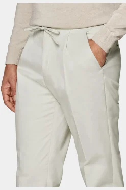 SUITSUPPLY Ames Hose Off-White Mit Kordelzug-Männlich Jeans & Casual Hosen