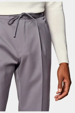 SUITSUPPLY Ames Hose Purpur Kordelzug-Männlich Jeans & Casual Hosen