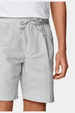 SUITSUPPLY Ames Shorts Hellgrau Kordelzug-Männlich Shorts
