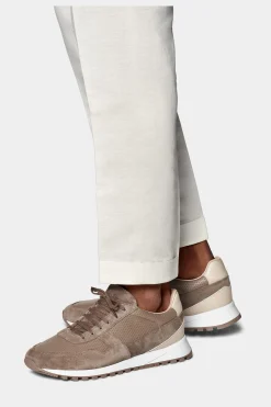 SUITSUPPLY Blake Cargo Hose Weiß-Männlich Elegante Hosen