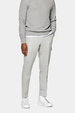 SUITSUPPLY Blake Cargo-Hose Hellgrau-Männlich Elegante Hosen
