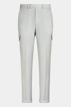 SUITSUPPLY Blake Cargo-Hose Hellgrau-Männlich Elegante Hosen