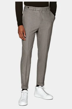 SUITSUPPLY Blake Hose Hellbraun-Männlich Elegante Hosen