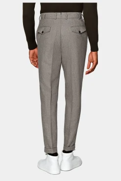 SUITSUPPLY Blake Hose Hellbraun-Männlich Elegante Hosen