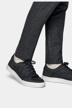 SUITSUPPLY Braddon Hose Mittelgrau Mit Bundfalte-Männlich Elegante Hosen