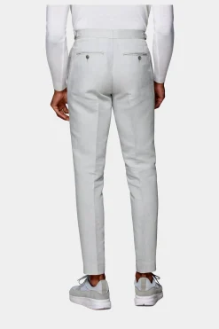 SUITSUPPLY Brentwood Hose Hellgrau Mit Bundfalte-Männlich Elegante Hosen