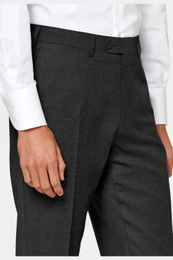 SUITSUPPLY Brescia Anzughose Dunkelgrau-Männlich Anzughosen