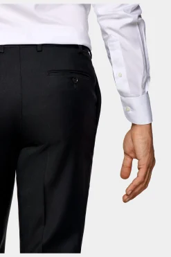 SUITSUPPLY Brescia Anzughose Schwarz-Männlich Anzughosen