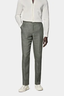 SUITSUPPLY Brescia Hose Mittelgrün-Männlich Elegante Hosen