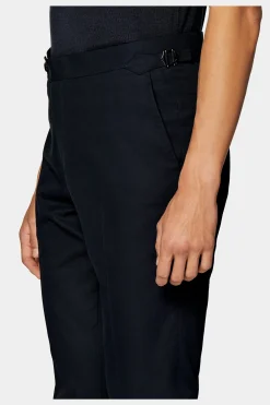 SUITSUPPLY Brescia Hose Navy-Männlich Elegante Hosen