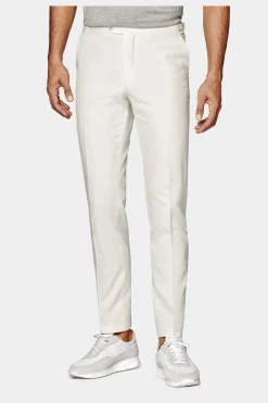 SUITSUPPLY Brescia Hose Off-White-Männlich Elegante Hosen