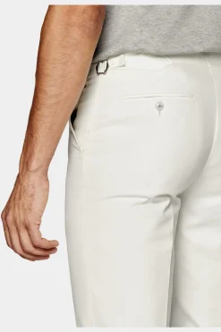 SUITSUPPLY Brescia Hose Off-White-Männlich Elegante Hosen