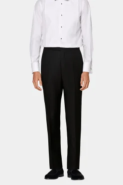 SUITSUPPLY Brescia Smoking Hose Schwarz-Männlich Smokinghosen