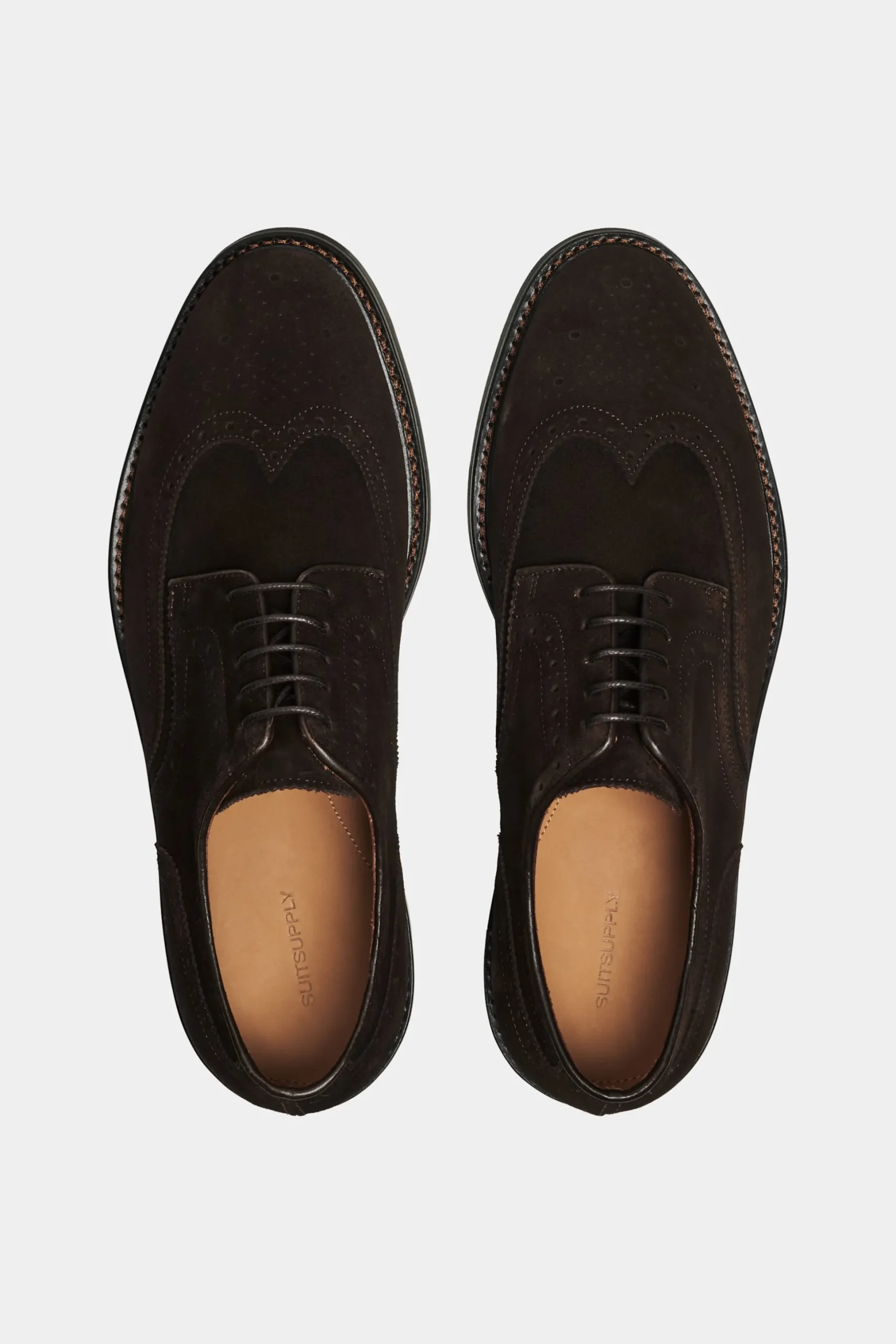 SUITSUPPLY Brogue Derby Braun-Männlich Schnürschuhe & Monks