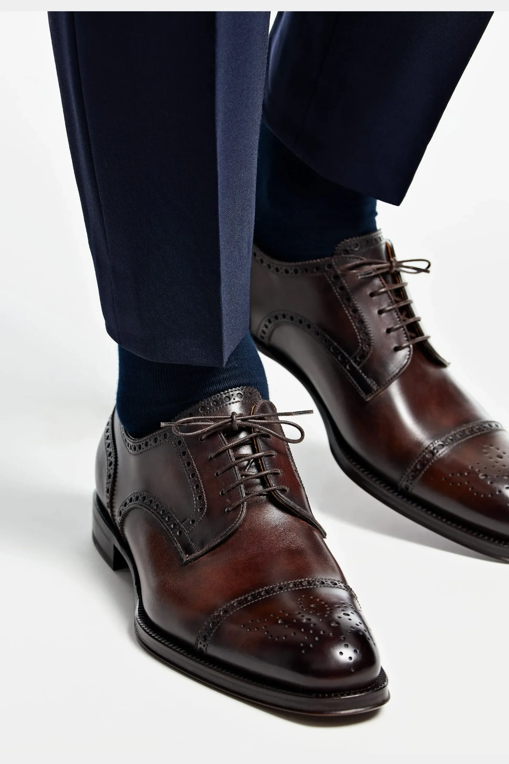 SUITSUPPLY Brogue Derby Braun-Männlich Schnürschuhe & Monks