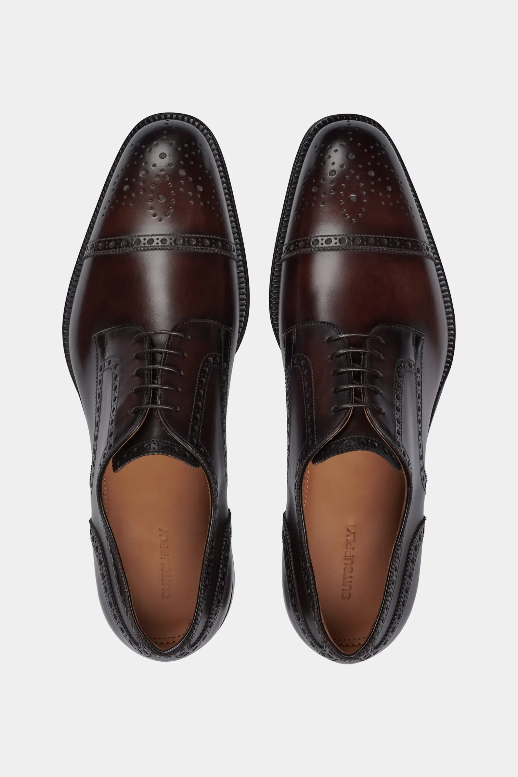 SUITSUPPLY Brogue Derby Braun-Männlich Schnürschuhe & Monks