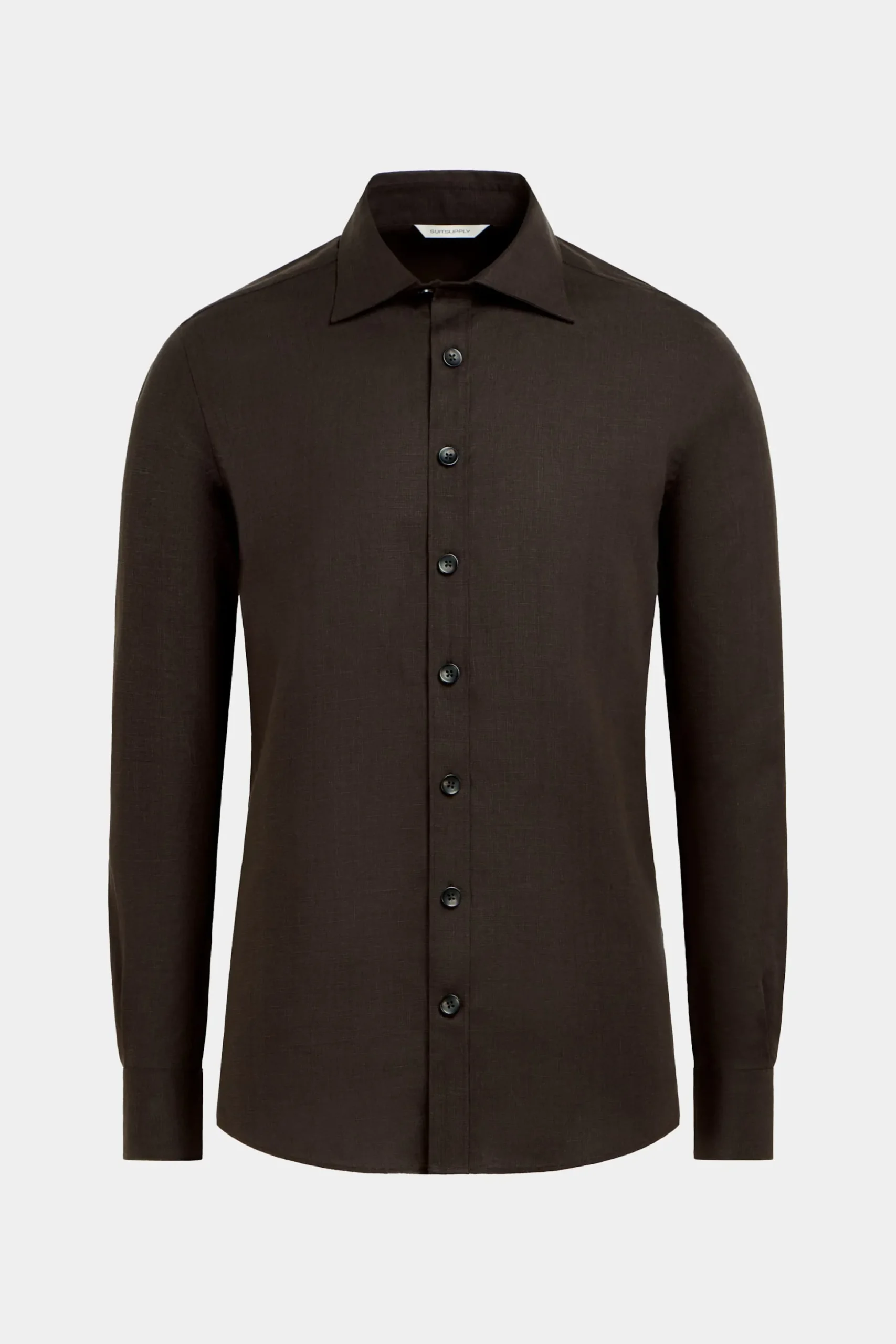SUITSUPPLY Casual Set Dunkelbraun-Männlich Leinenanzüge