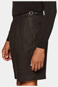 SUITSUPPLY Casual Set Dunkelbraun-Männlich Leinenanzüge