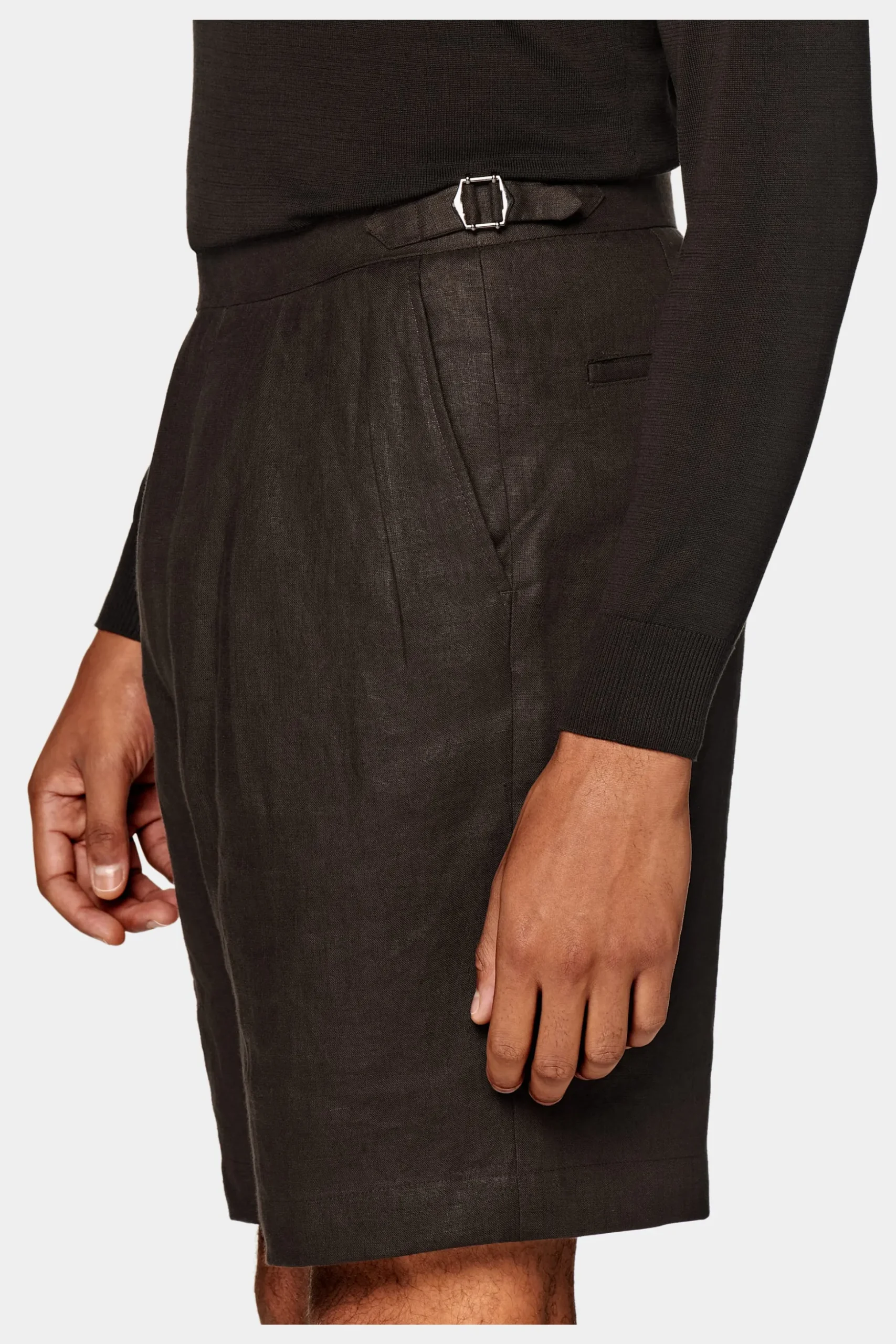 SUITSUPPLY Casual Set Dunkelbraun-Männlich Leinenanzüge