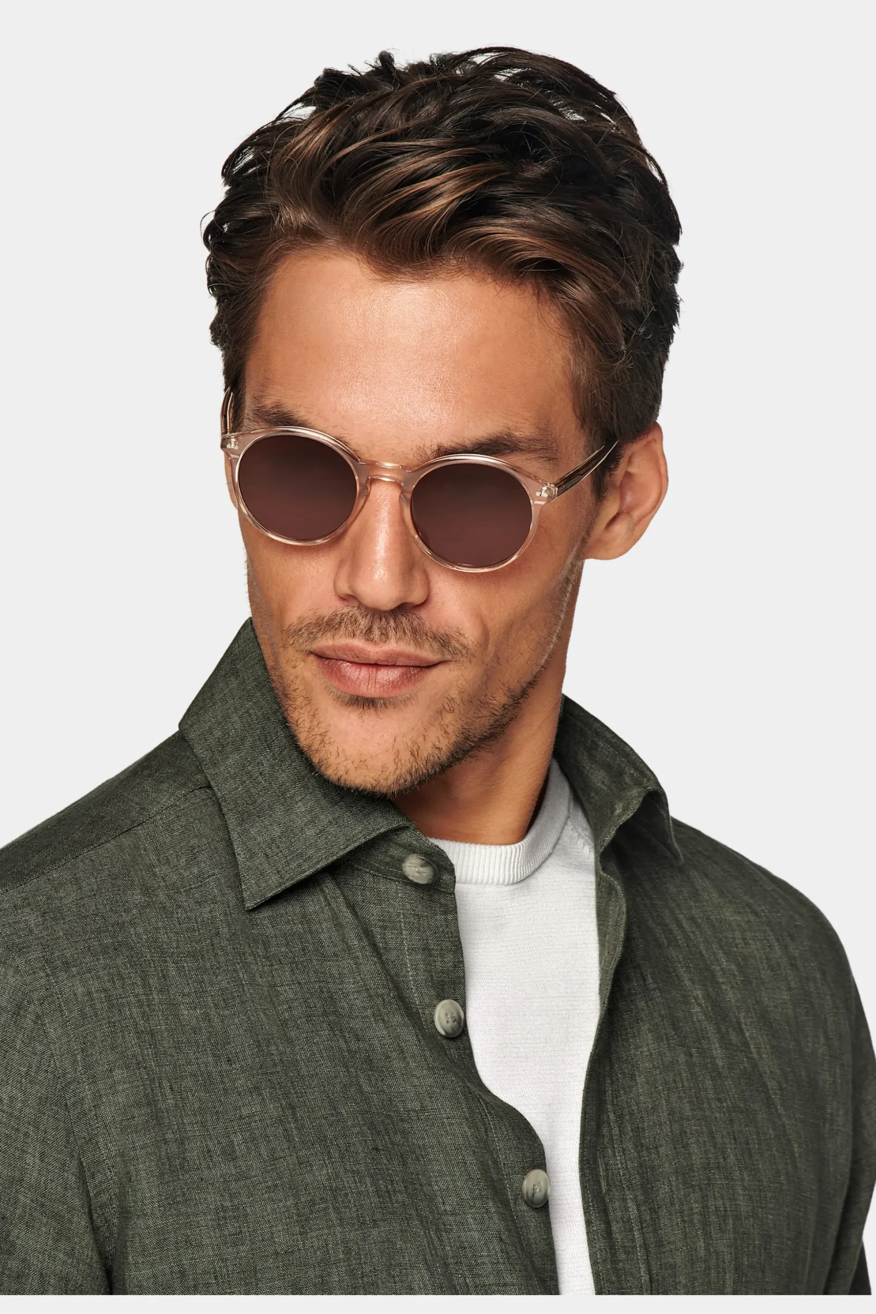 SUITSUPPLY Casual Set Grün-Männlich Leinenanzüge