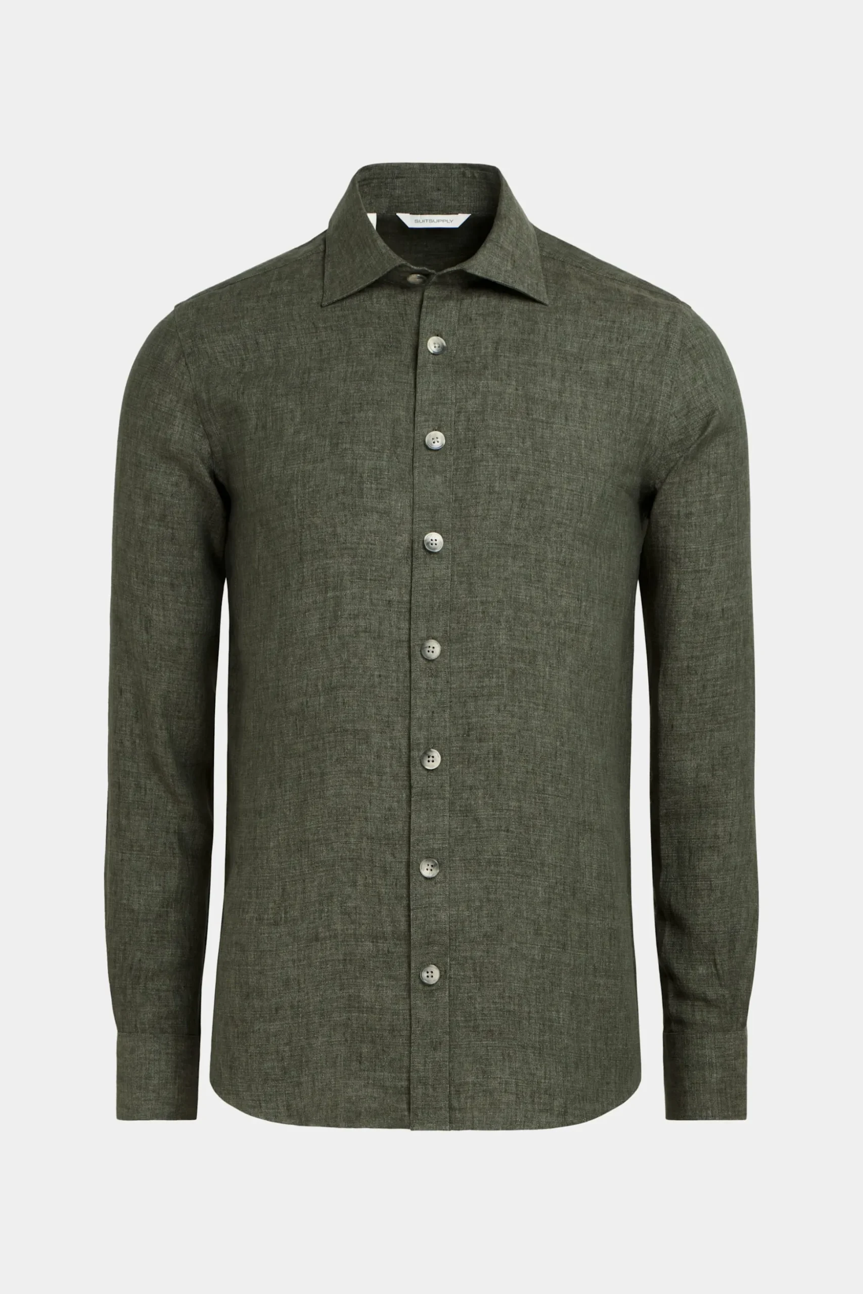 SUITSUPPLY Casual Set Grün-Männlich Leinenanzüge