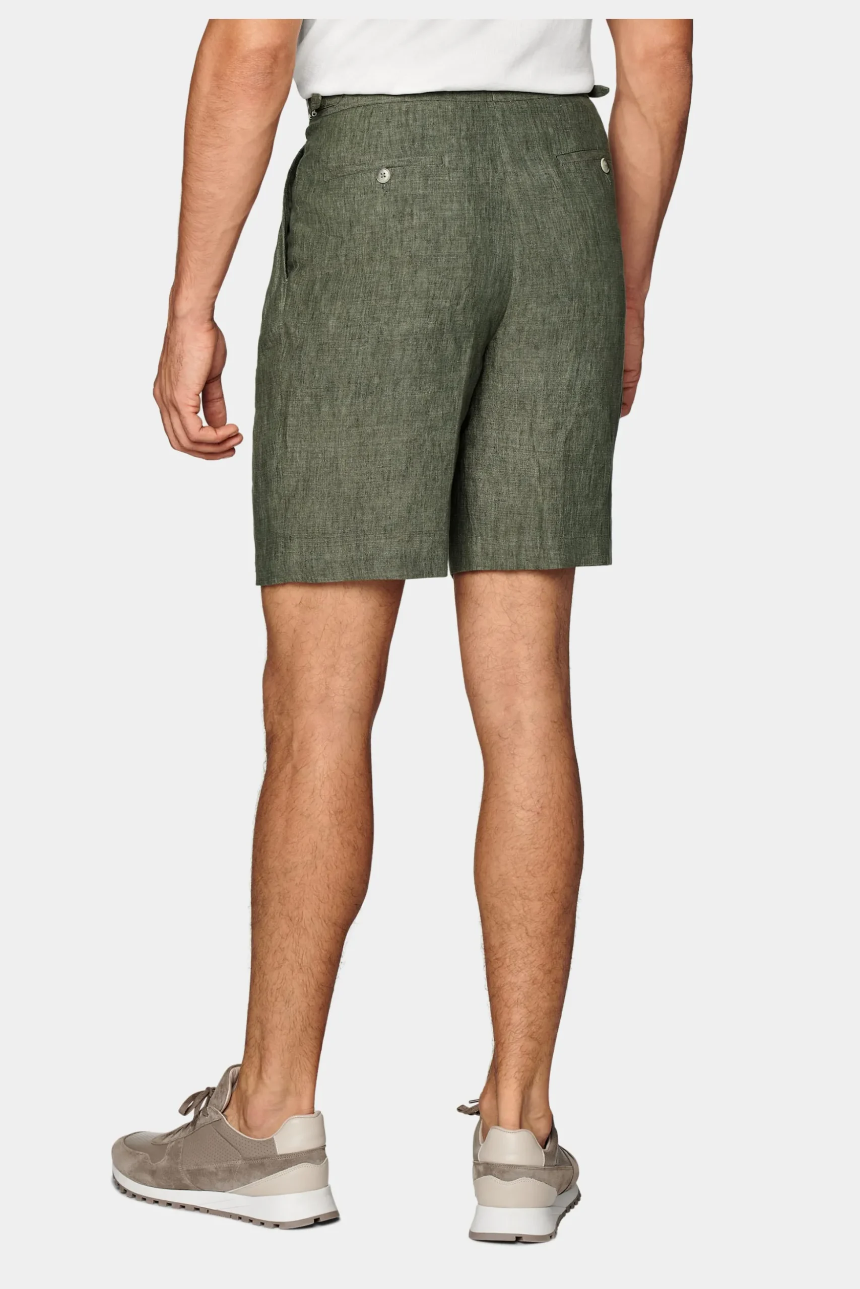 SUITSUPPLY Casual Set Grün-Männlich Leinenanzüge