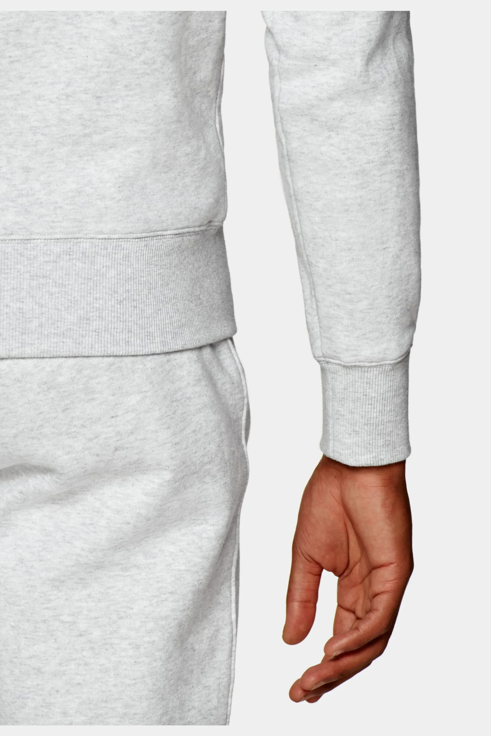SUITSUPPLY Casual Set Hellgrau-Männlich Rundhals