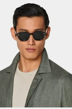 SUITSUPPLY Casual Set Mittelgrün-Männlich Leinenanzüge
