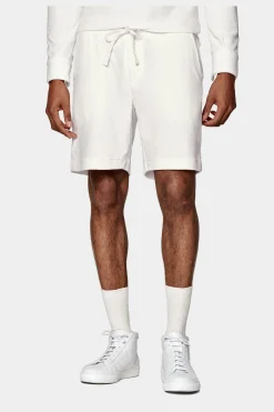 SUITSUPPLY Casual Set Poloshirt Langarm Weiß-Männlich Poloshirts