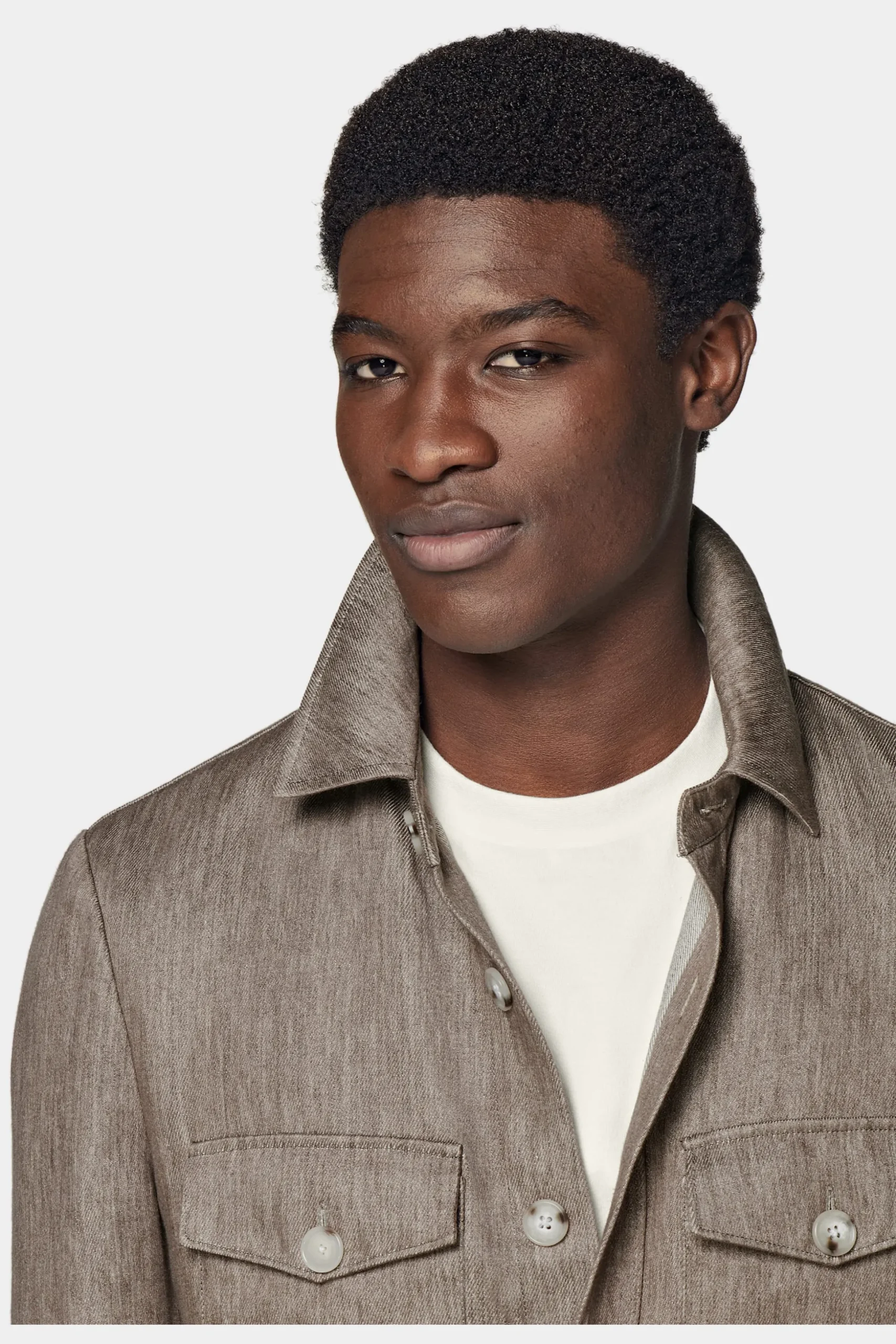 SUITSUPPLY Casual Set Taupe-Männlich Leinenanzüge