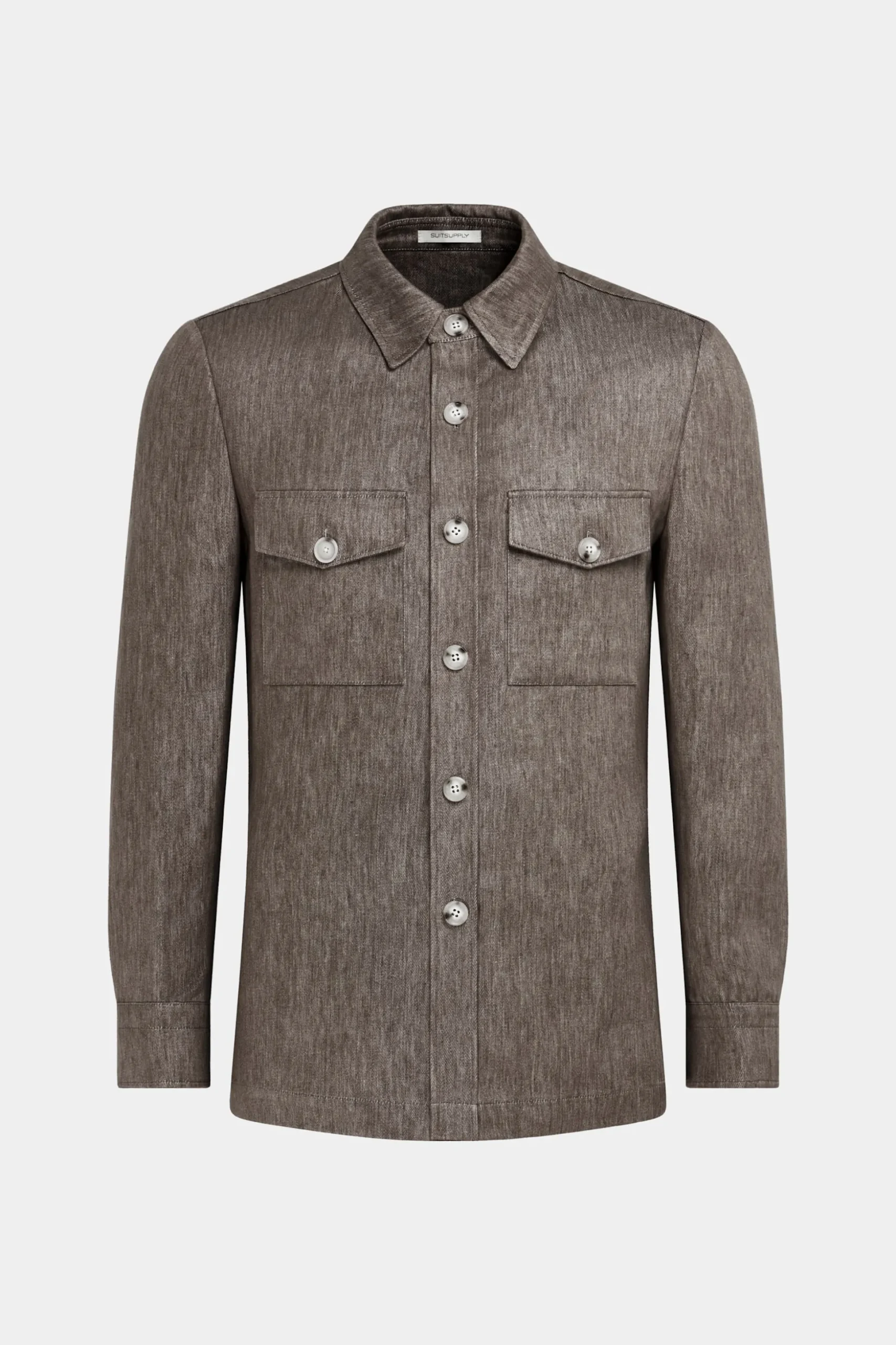 SUITSUPPLY Casual Set Taupe-Männlich Leinenanzüge