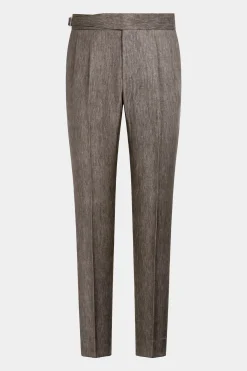SUITSUPPLY Casual Set Taupe-Männlich Leinenanzüge