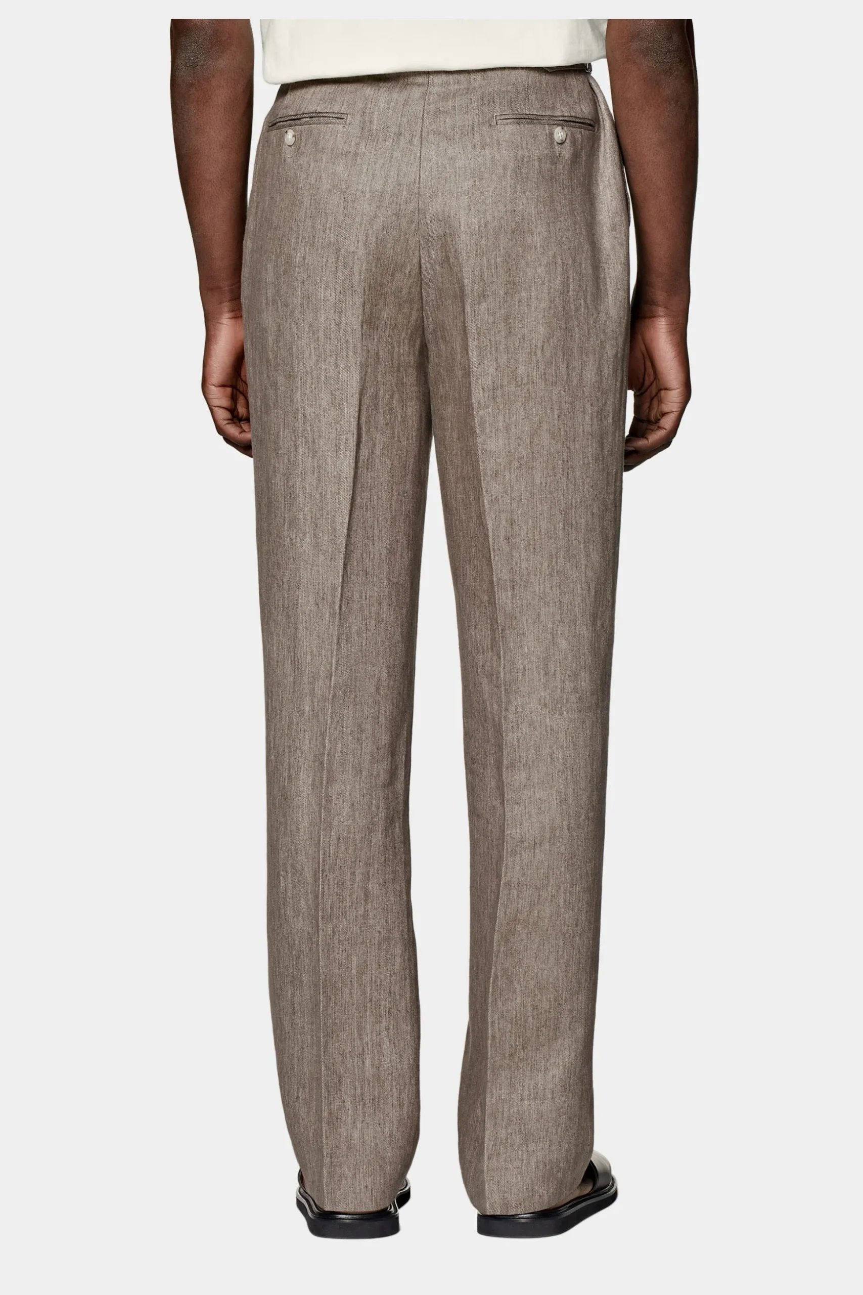 SUITSUPPLY Casual Set Taupe-Männlich Leinenanzüge