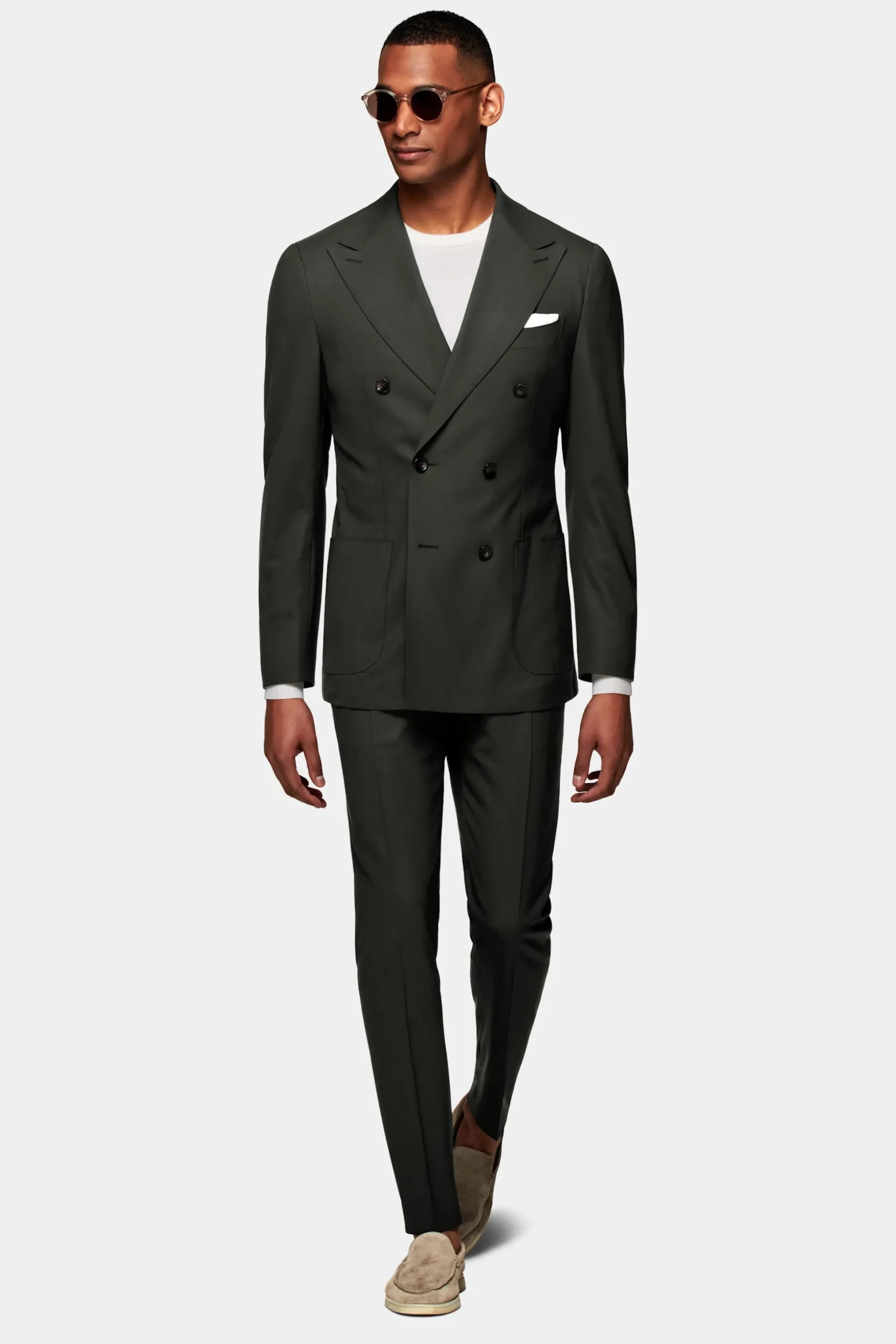 SUITSUPPLY Custom Made Anzug Dunkelgrün-Männlich Business Anzüge