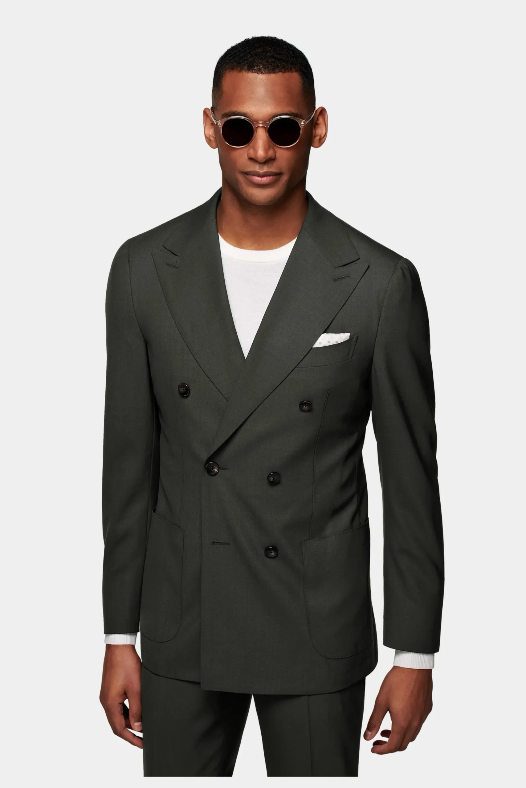 SUITSUPPLY Custom Made Anzug Dunkelgrün-Männlich Business Anzüge
