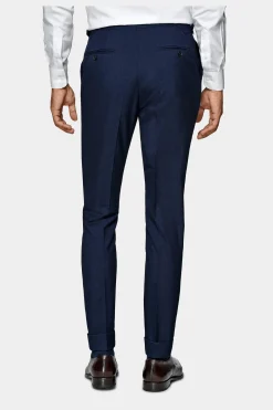 SUITSUPPLY Custom Made Anzug Mittelblau-Männlich Business Anzüge