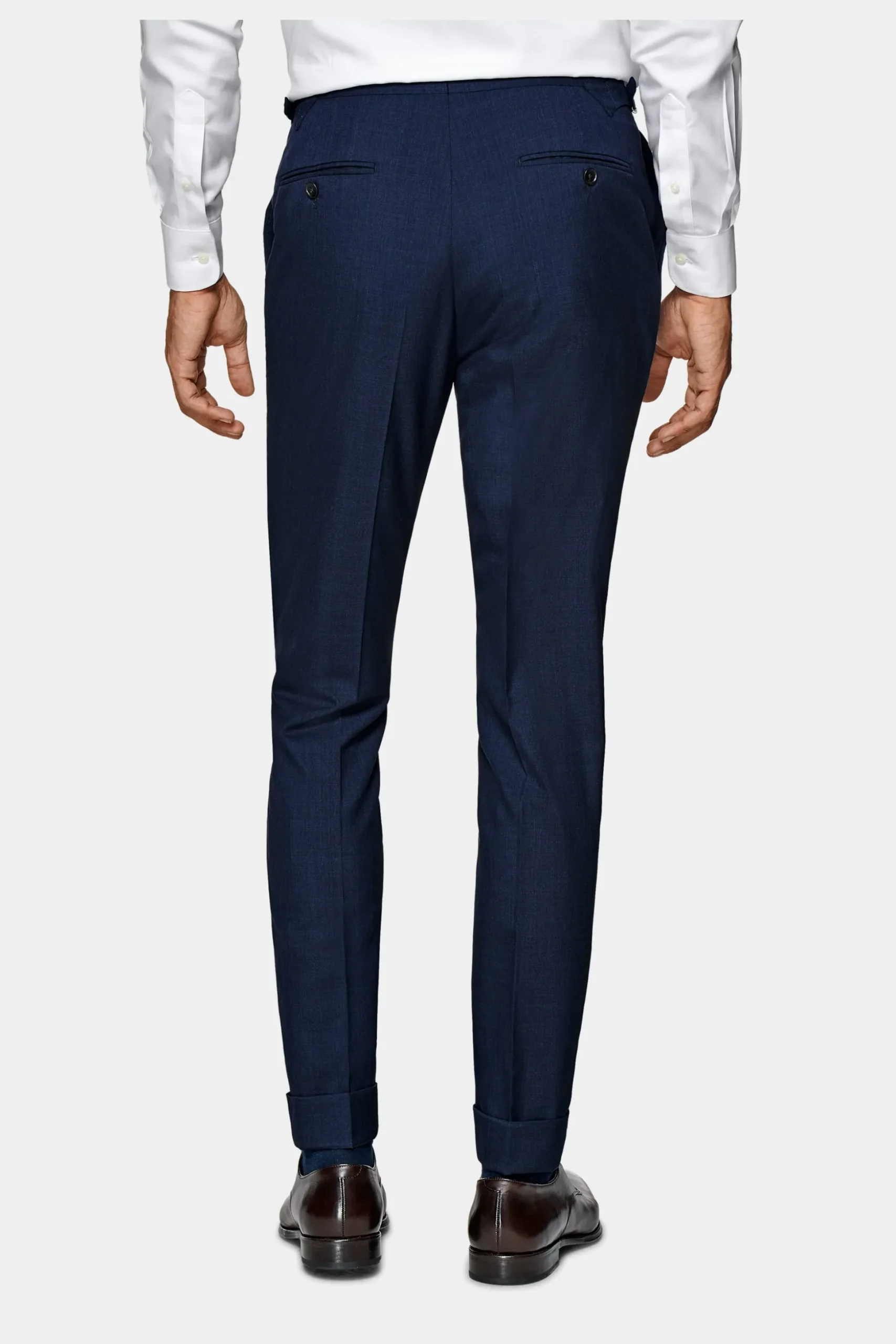SUITSUPPLY Custom Made Anzug Mittelblau-Männlich Business Anzüge