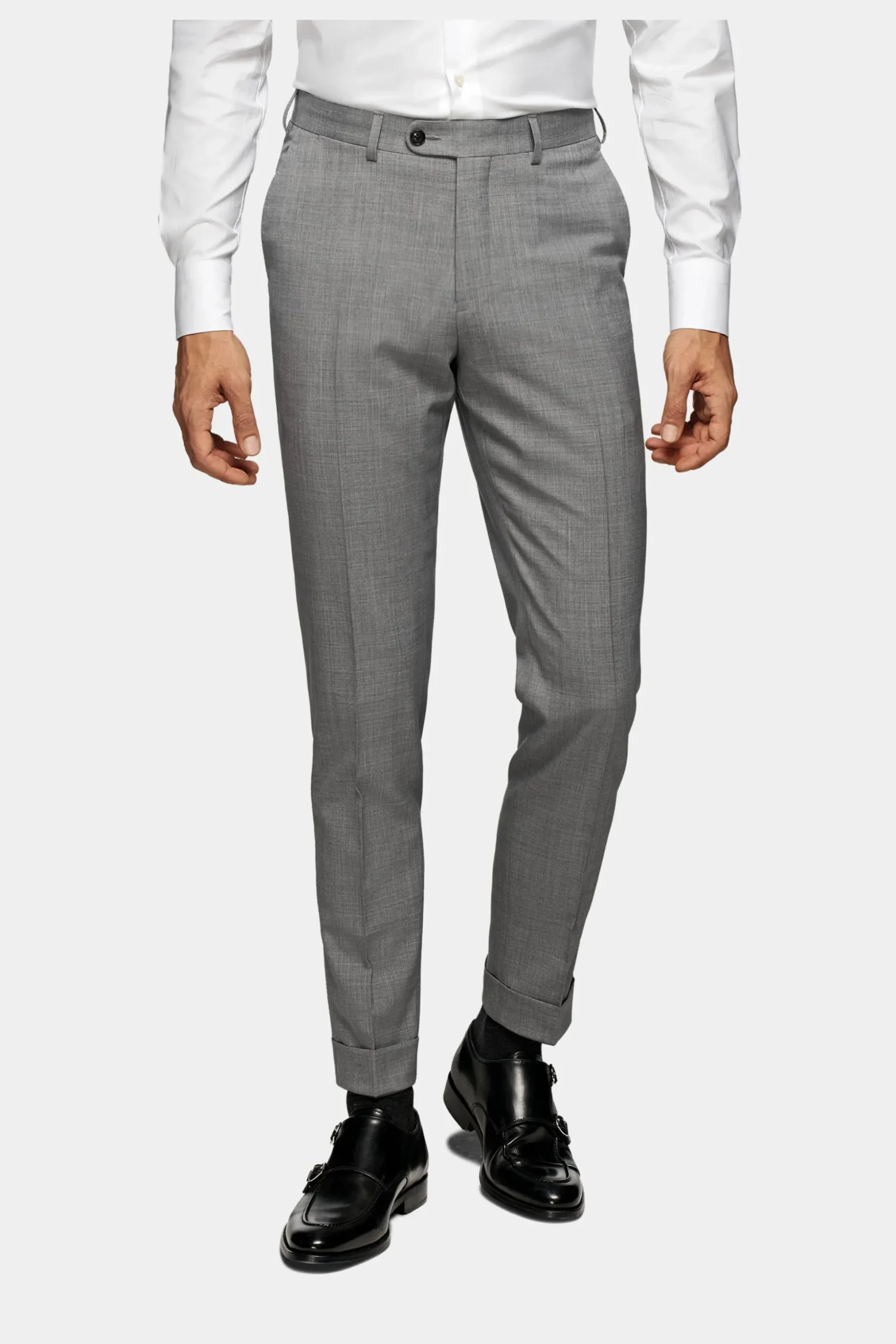SUITSUPPLY Custom Made Anzug Mittelgrau-Männlich Business Anzüge