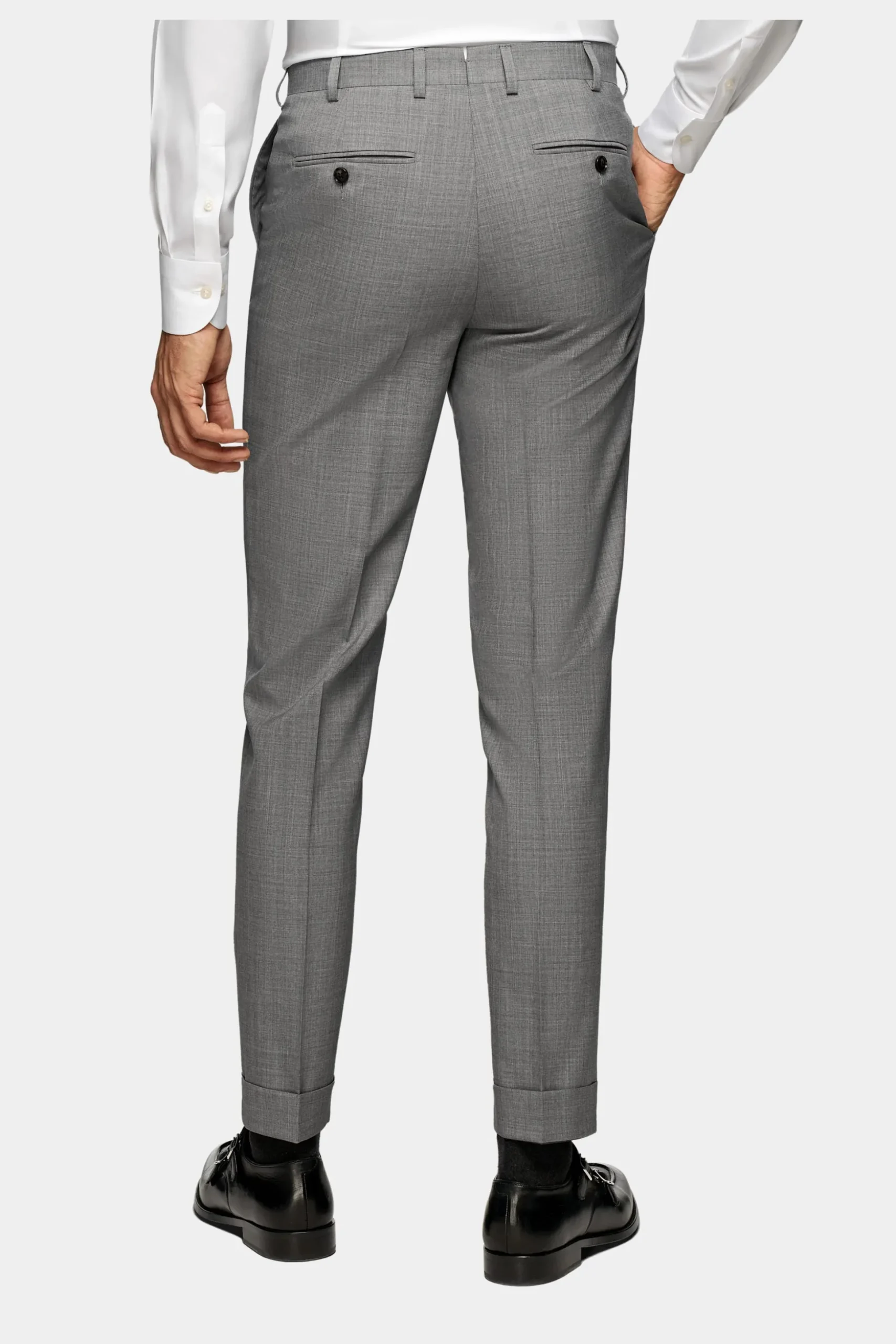 SUITSUPPLY Custom Made Anzug Mittelgrau-Männlich Business Anzüge