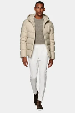 SUITSUPPLY Daunenjacke Hellbraun-Männlich Casual Jacken