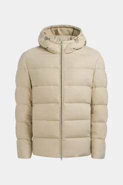 SUITSUPPLY Daunenjacke Hellbraun-Männlich Casual Jacken
