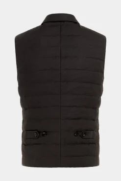 SUITSUPPLY Daunenweste Dunkelbraun-Männlich Westen