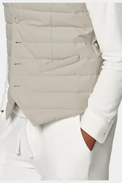 SUITSUPPLY Daunenweste Sand-Männlich Westen