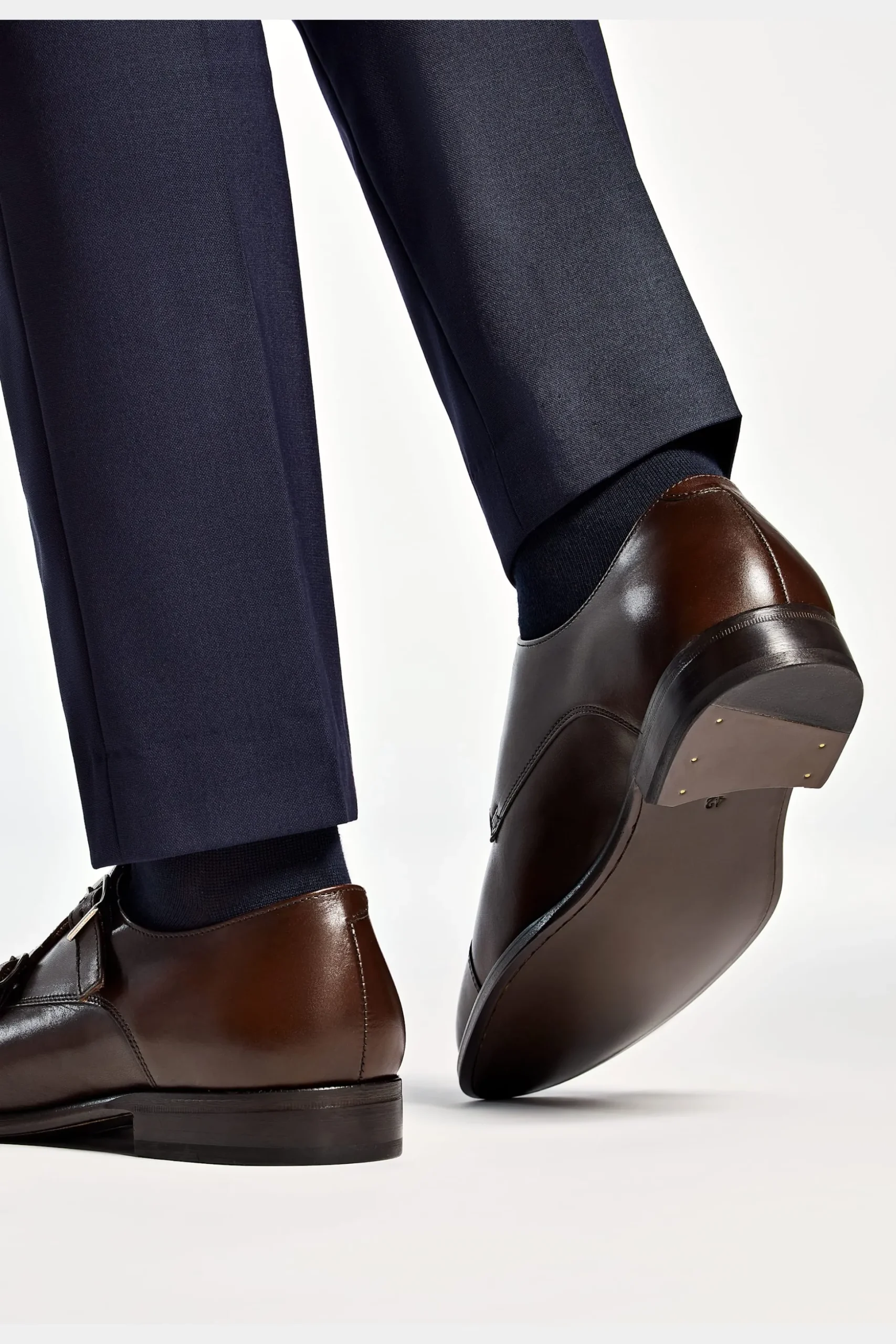SUITSUPPLY Double Monk Strap Braun-Männlich Schnürschuhe & Monks