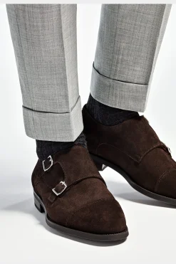 SUITSUPPLY Double Monk Strap Dunkelbraun-Männlich Schnürschuhe & Monks