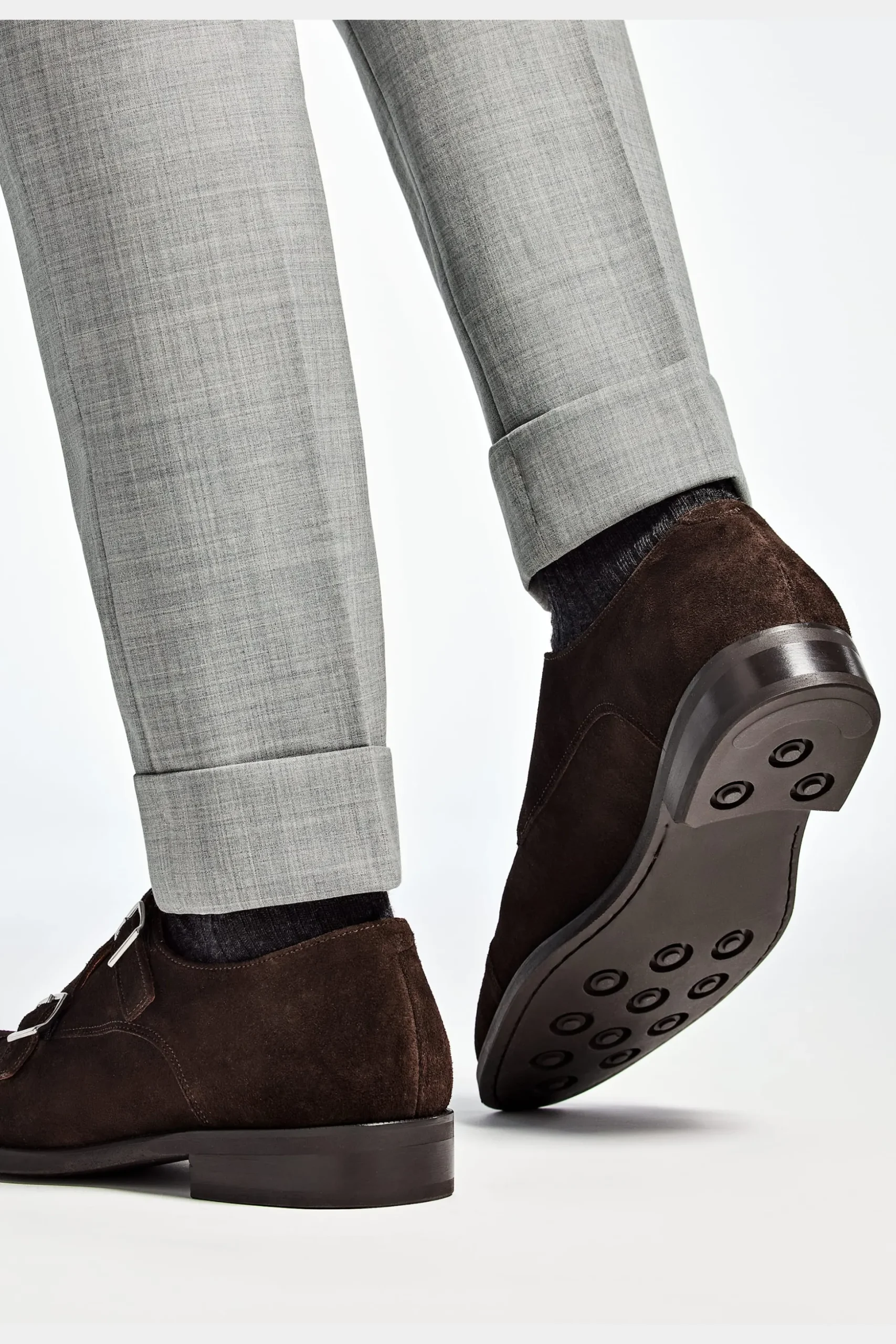 SUITSUPPLY Double Monk Strap Dunkelbraun-Männlich Schnürschuhe & Monks