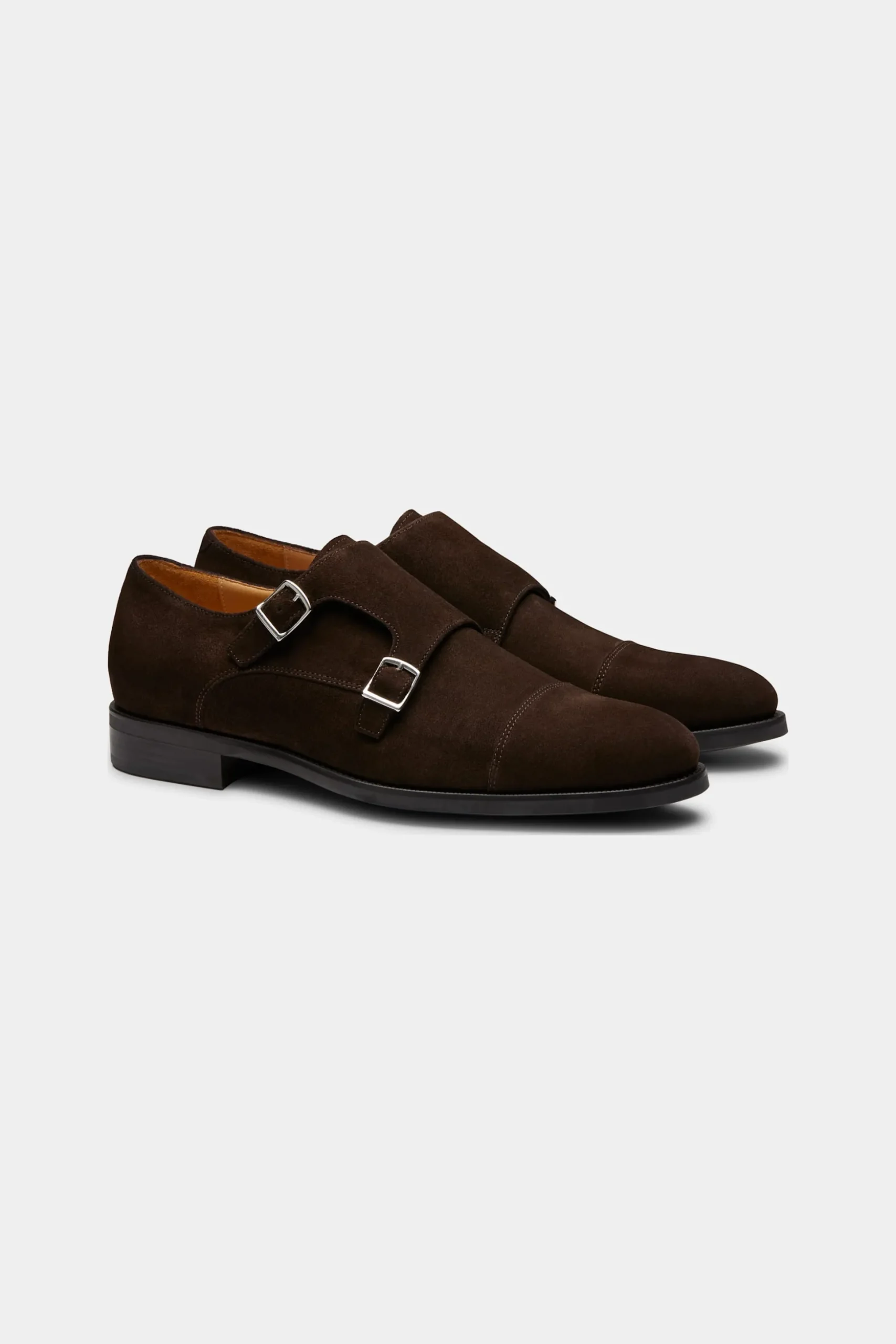 SUITSUPPLY Double Monk Strap Dunkelbraun-Männlich Schnürschuhe & Monks