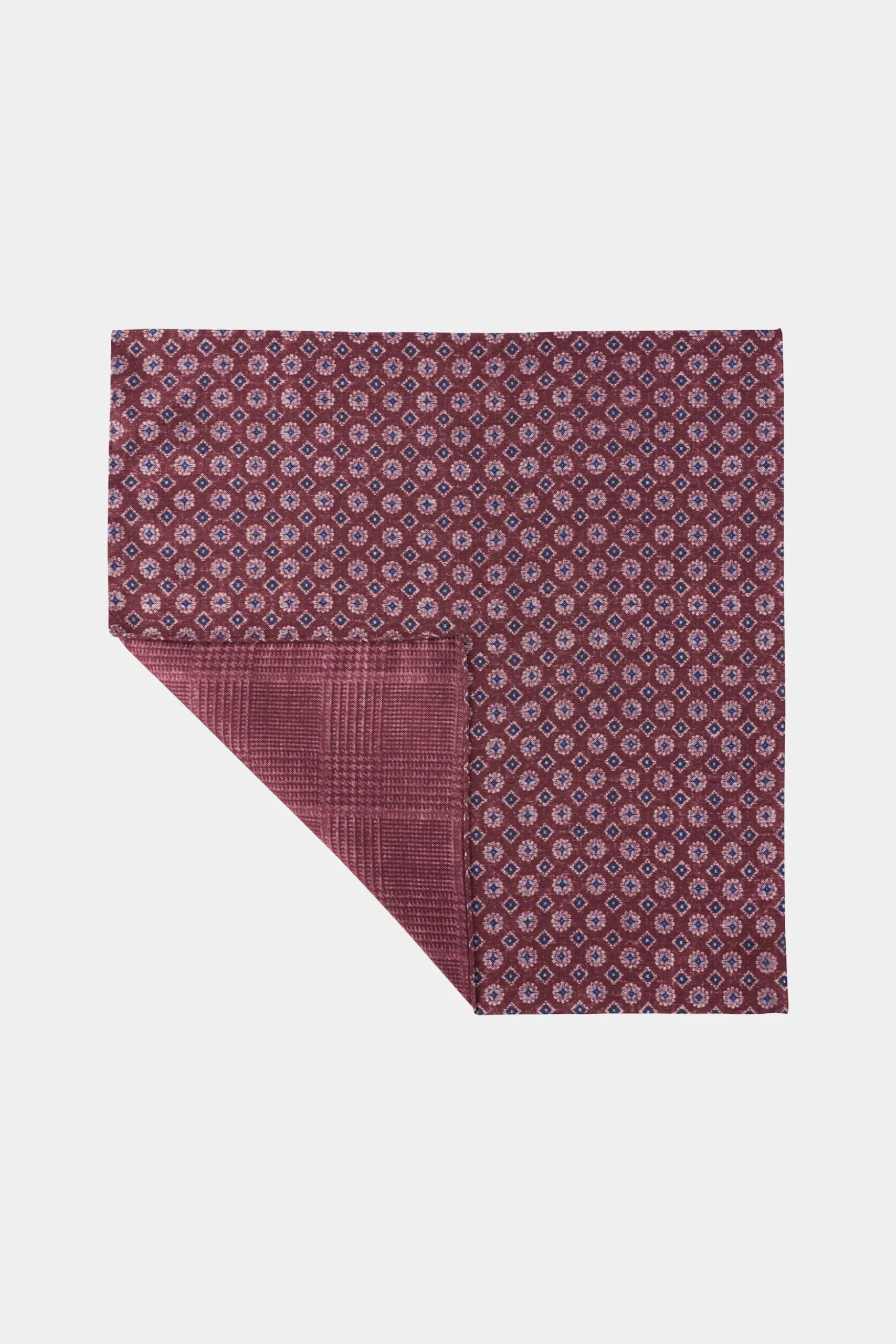 SUITSUPPLY Einstecktuch Dunkelrot Doppelseitig-Männlich Einstecktücher