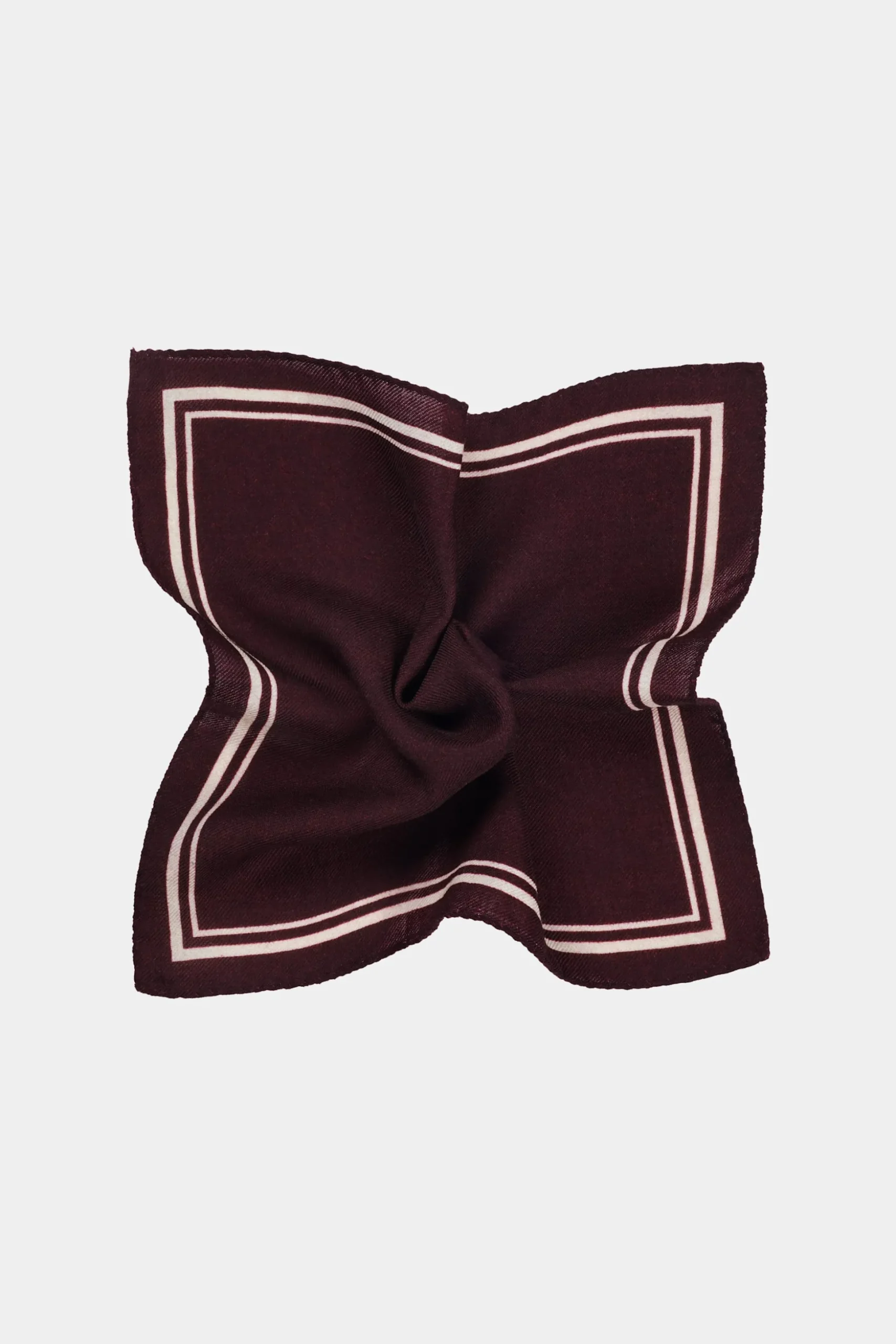 SUITSUPPLY Einstecktuch Dunkelrot Gerahmt-Männlich Einstecktücher